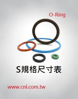O-Ring S规格尺寸表